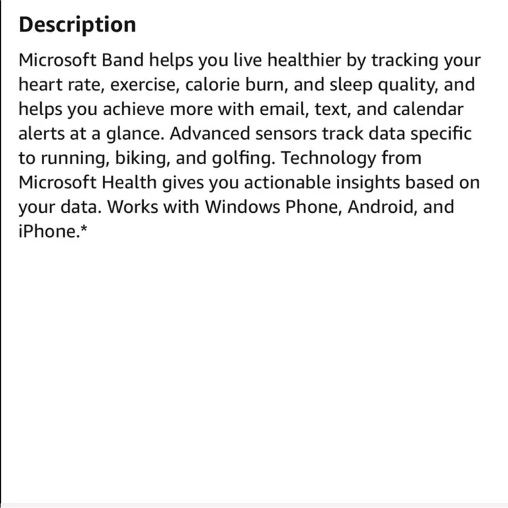 Microsoft Band 2 (Female - S)